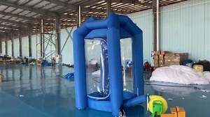 Watch Blue Inflatable Money Cash Booth on Amazon Live