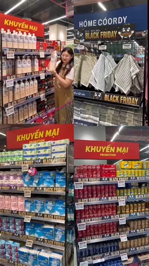 🎀🎈 Không khí nhộn nhịp, hàng hóa lên kệ đầy đủ, giá giảm sâu đúng chuẩn mùa sale lớn nhất năm tại AEON Văn Giang. 🛍️ Từ các món gia dụng nâng cấp tổ ấm, thời trang cuối năm, đến thực phẩm – nhu yếu phẩm cho gia đình… cuối tuần này, nhà mình đừng bỏ lỡ nha! #AEON #AEONVanGiang #BlackFriday | AEON Vietnam