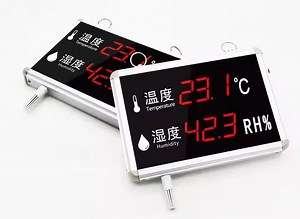 [Hot Item] Temperature Humidity Board Digital WiFi Large LED Humidity Temperature Display with Big Wireless