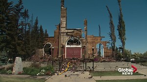 Morinville RCMP investigate suspicious fire as resident mourn loss of historic Catholic church