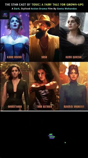 The Star Cast of Yash Toxic Movies😁😁💥💥💥