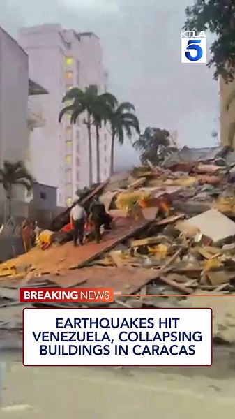 Earthquakes hit Venezuela, collapsing buildings in Caracas