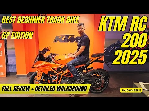 KTM RC 200 2025: 25 PS | Full Review + Detailed Walkaround | Best beginner track bike | GP edition