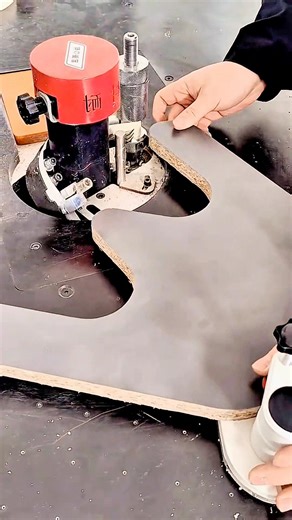 Inner Curve Edge Banding Tool | No Jig Needed Anymore 🔥🪵 #EdgeBanding #InnerCurve #UShapeEdgebanding #WoodworkingTools #CustomFurniture | Wooden skills28