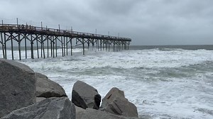 8.5K views · 162 reactions | Carolina Beach Pier during the storm. | Carolina Beach & Kure Beach Community | Facebook