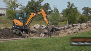 20K views · 75 reactions | Dig big in tight spaces. Zero Tail Swing means zero problems with the DX35-5 mini excavator: https://bddy.me/3n6tyeK. | DEVELON North America | Facebook