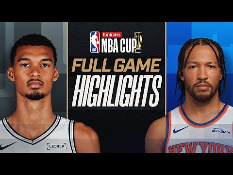 SPURS vs KNICKS | EMIRATES NBA CUP CHAMPIONSHIP 🏆 | FULL GAME HIGHLIGHTS | December 16, 2025