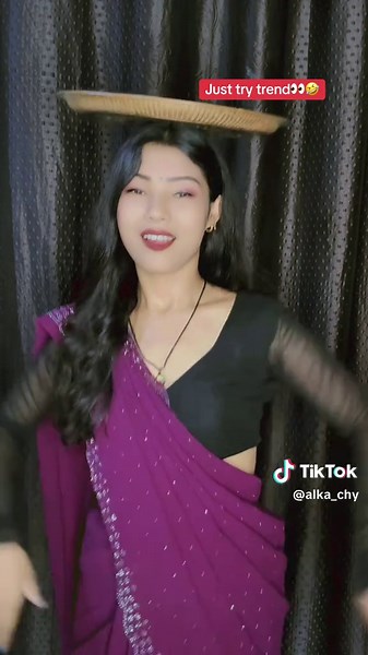 Saree ma na Janus la🤭❤️🙏Laguna ayena😁#alka_chy #alka_chy282 @Alka Chaudhary
