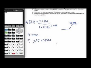 IB MAI HL - 2.12.2 Logistic Model - Regression Example