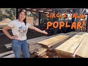 What Happens When a VINTAGE CIRCLE SAWMILL Meets Poplar Logs?