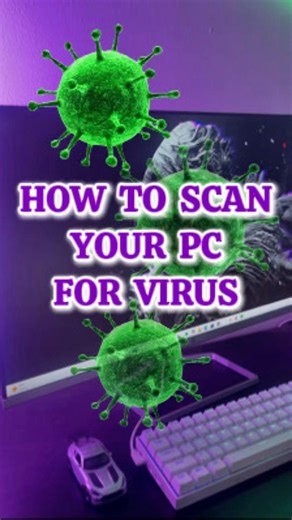 How to scan your pc for viruses 💻👨‍💻. #pctips #windows11 #computer #techtips #techtech #pc