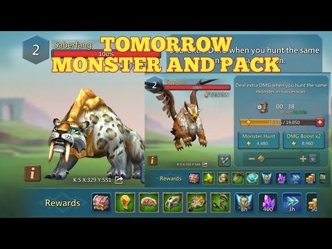 Lords Mobile - Tomorrow 17 March 2026 Monsters and Pack