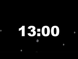 13 Minute Timer with Alarm | Full Screen Minimalist Countdown (HD) – ClockUnit