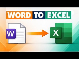 How To Convert Word Document To Excel - Easy Guide