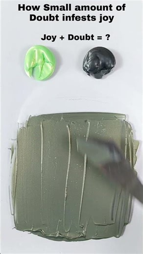 🎨 Joy + Doubt = ? | How a Little Doubt Changes Everything | ASMR Paint Mixing #trending #asmr #paint