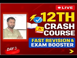 Class 12 Crash Course physics Day 3 Board Exam 2026 Preparation