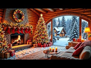 Cozy Christmas Music with Fireplace 🎄 Relaxing Piano Christmas Music 🔥 Soothing Christmas Ambience