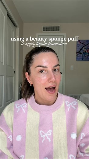 Adaleta Avdić on Instagram: "i should’ve listened to you sooner @rogerwh0 b/c this finish is 1000x better 🫢💗👯‍♀️ #beautysponge #cushionfoundation #makeupapplication #spongepuff @momosworkshop_global"