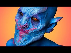 Galactic Alien Makeup from the Bargain Bin