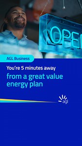 2.7K views · 50 reactions | Switch your energy plan in just 5 mins. We know time is money when you’re running a business. Join AGL today for great value energy with our easy, 5-minute online sign-up. | AGL | Facebook