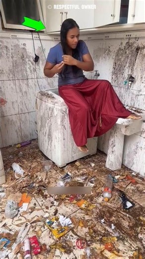 The girl fast cleaner ever 😯#bloodline