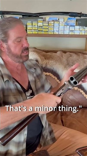 Why does Tim prefer side by side shotguns?