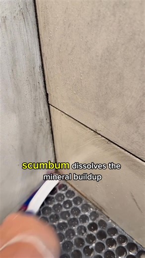 517 reactions · 13 shares | If your shower looks like this, don’t give up — clean it like this. Spray Scum Bum on dry tile, let it sit so it softens all the crusty buildup, then scrub. It melts through hard water, limescale, and grime. You don’t need a remodel — just the right cleaner. | Speed Cleaning | Facebook