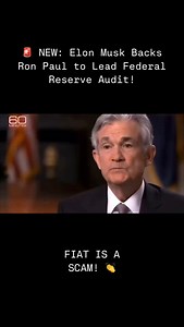 🚨 NEW: Elon Musk Backs Ron Paul to Lead Federal Reserve Audit! • What Happened: • Elon Musk has thrown his support behind Ron Paul to audit the Federal Reserve, something America has needed for decades. • Fed Chair Jerome Powell openly admitted to flooding the system with money created out of thin air—which fueled inflation, economic instability, and government overreach. • The idea of a full-scale audit has terrified establishment elites, who don’t want the public to know just how corrupt and 