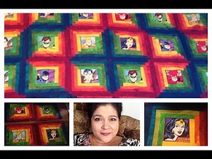 Log Cabin quilt block tutorial