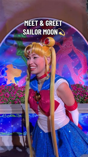 meet & greet with sailor moon 💫 universal fan fest nights #universalstudioshollywood #sailormoon