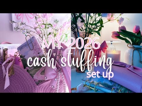 My 2026 Cash Stuffing Setup ✨ | First Cash Stuffing of the Year | Budgeting & Sinking Funds