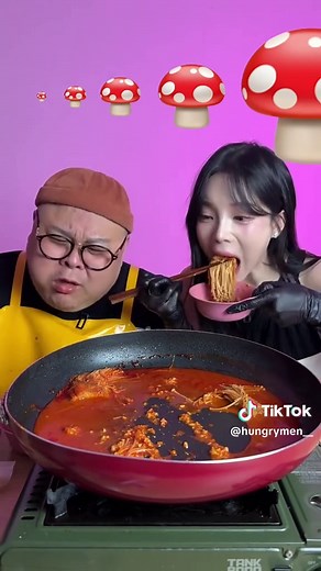 we are hungry so we decide to eat bigger muckbang ever, eggs, Korean noodles with different 1 to 100 percent challenge let see #muckbang #eatingchallenge #asmr #eggs #food