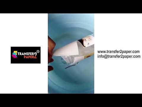 How to use water transfer paper for inkjet printer?