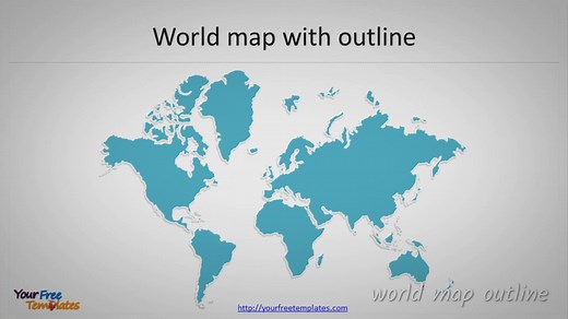 World maps Blank Template