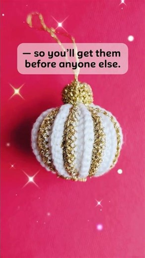 Free Christmas Bell Pattern! 🎄🧶 | Crochetworm #crochetworm #crochet #freepatterns