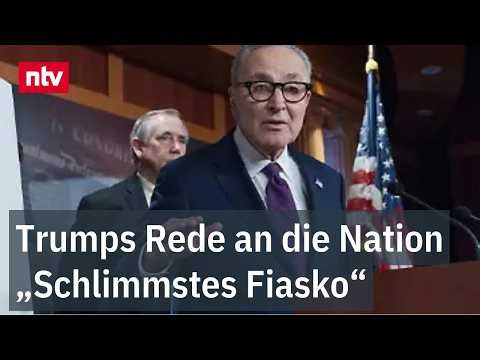 Democratic Trump rival Schumer dismantles his "rambling" speech | ntv