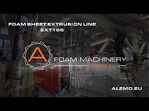 Foam extrusion line ALEMO EXT165