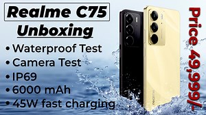 Realme C75 | Unboxing | Waterproof Test | Camera Test | IP69 | 6000 mAh | 45W fast charging | Price 49,999/- #realme #c75 #unboxing #waterproof #test #mobile | Daily Pakistan