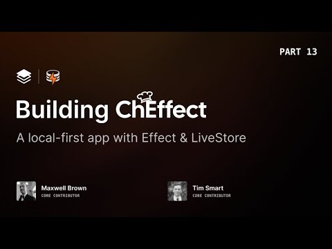 ChEffect - Part 13: A Local-First Meal Planning App written with Effect & LiveStore