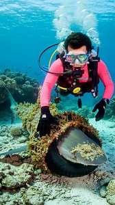 1.8M views · 9.4K reactions | Divers Free Trapped Shark in Epic Underwater Rescue! #rescue #animals #ocean | Vu Stories | Facebook