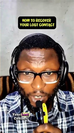 HOW TO RECOVER YOUR LOST CONTACT #shorts