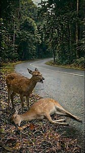 "Rescue Story: Mama Deer and Baby Deer Saved from Danger" | Dear Kitten