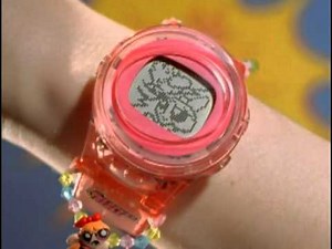 C Watch Power Puff Girls Toy commercial from Trendmasters.