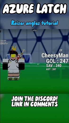 Kaiser shooting angles tutorial #roblox #azurelatch #anime #gaming #bluelock #youtube #shorts