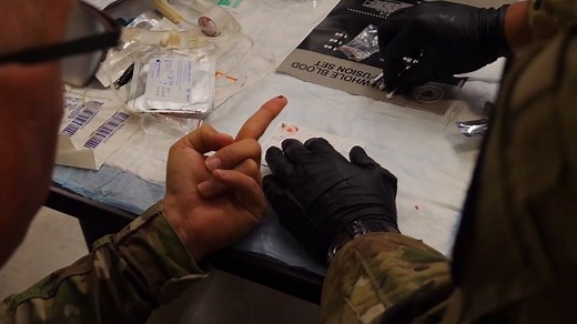 Whole blood transfusion on the battlefield was first used in the Korean War 69 years ago. Medical professionals today participate in walking blood bank training in order to get blood products to patients on the battlefield. | Military Health