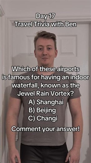 Day 17 - Travel Trivia Challenge - Jewel Rain Vortex Waterfall #quiz #travel #trivia