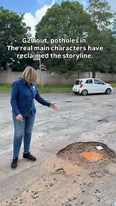 140K views · 7.9K reactions | Post-G20 Joburg be like: ‘We removed the potholes in the demo version only.’ #BelieveInJoburg #Zille4Mayor | Helen Zille | Facebook