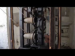 Castle Rushen, Isle of Man: Restored medieval castle clock mechanism (working)