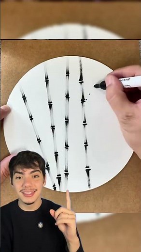 How to draw bamboo in a simple and realistic way?