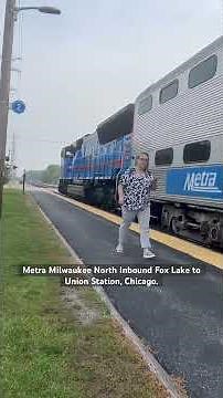 Metra Train Fox Lake Inbound to Union Station, Chicago.